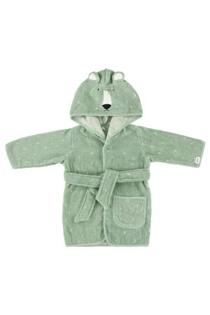   Mr. Polar Bear badstof badjas groen