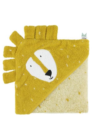 badcape Mr. Lion 75x75cm geel