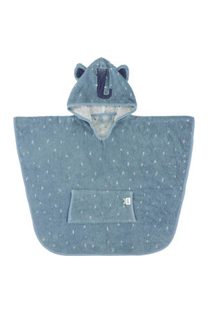 badponcho Mrs. Elephant 47x64 cm blauw