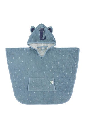 badponcho Mrs. Elephant 47x64 cm blauw