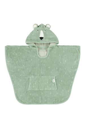 badponcho Mr Polar Bear 47x64 cm groen