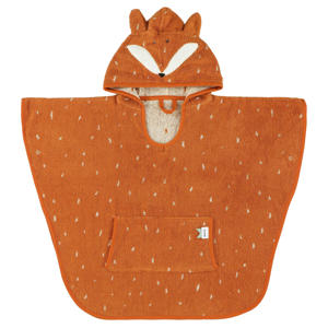 badponcho Mr Fox 47x64 cm oranje