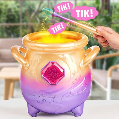 Moose Toys Magic Mixies Magische Ketel met échte mist (Roze) Interactief speelgoed