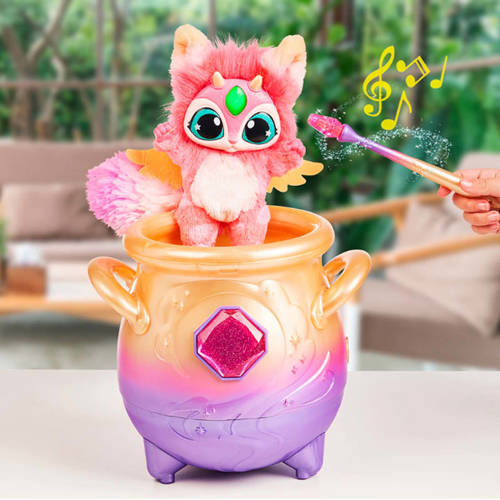 Moose Toys Magic Mixies Magische Ketel met échte mist (Roze) Interactief speelgoed