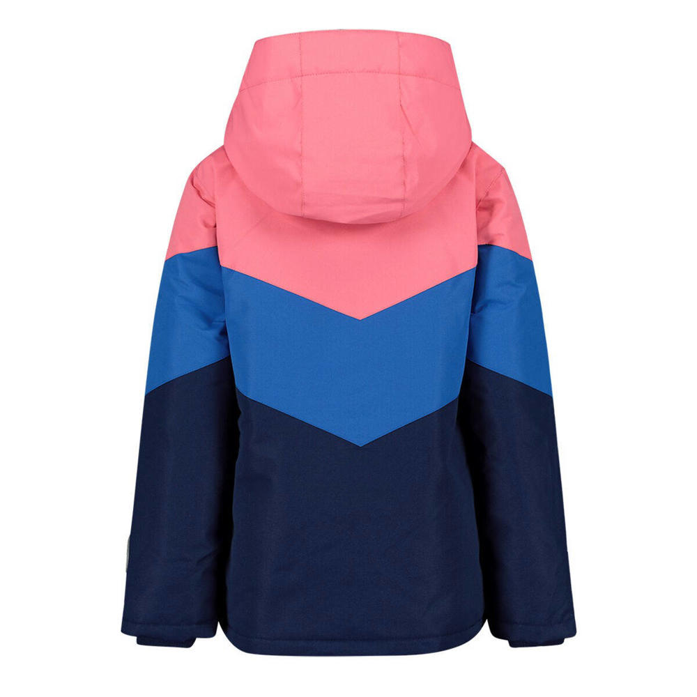 29FT ski-jack donkerblauw/kobalt/roze