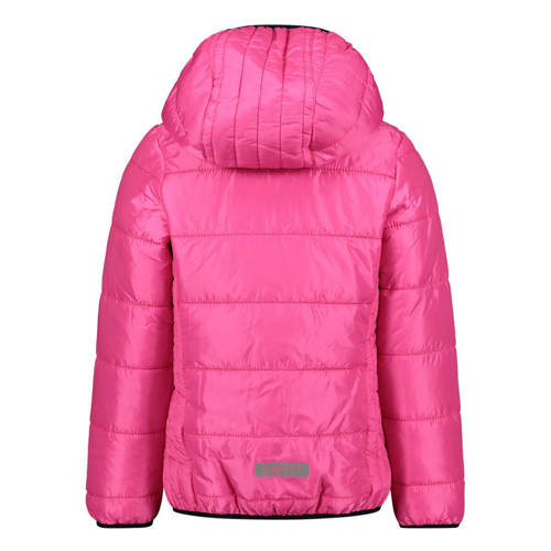 Esprit gewatteerde jas felroze Meisjes Polyamide Capuchon Effen 98