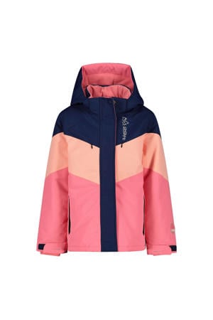 ski-jack roze/donkerblauw