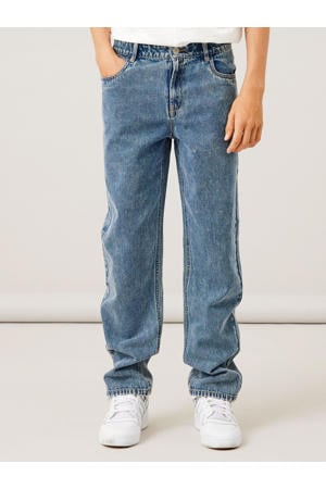 straight fit jeans NLMTONEIZZA dark blue denim