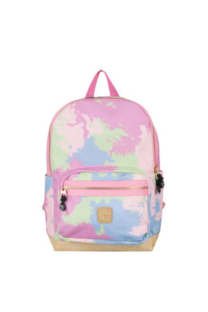  rugzak Faded M camouflageprint roze