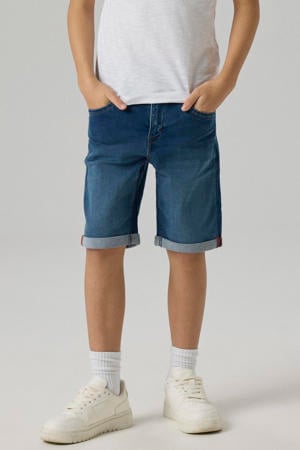 slim fit denim short NKMSILAS medium blue denim