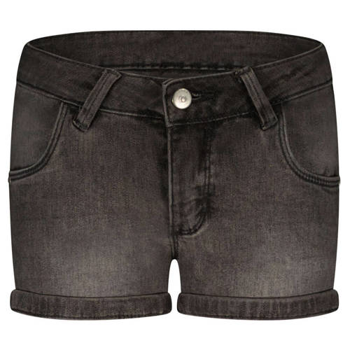 Moodstreet slim fit jeans light grey denim Korte broek Grijs Meisjes Stretchdenim - 104