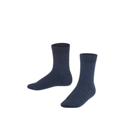 FALKE sokken marine Blauw Jongens/Meisjes Katoen Effen