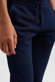 thumbnail: WE Fashion slim fit broek donkerblauw