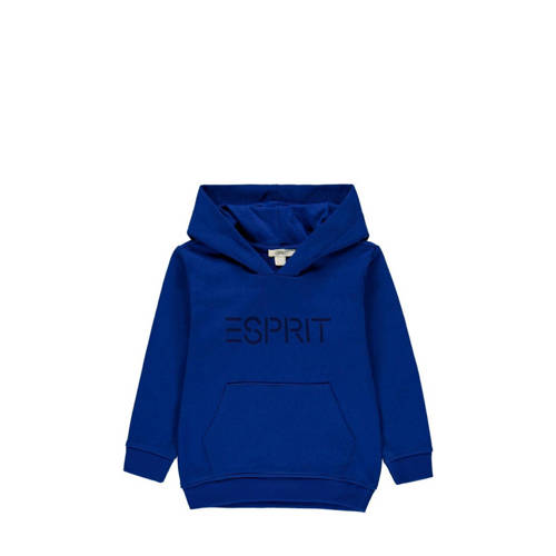 ESPRIT hoodie met logo blauw Sweater Logo