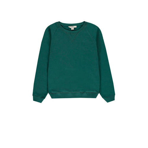 ESPRIT longsleeve donkergroen Jongens Katoen Ronde hals Effen - maat 164 afbeelding