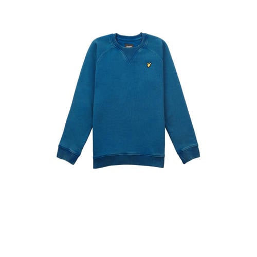 Lyle & Scott sweater blauw Effen