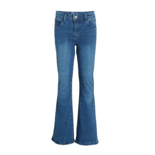 Retour Jeans flared jeans Midar medium blue denim Blauw Meisjes Stretchdenim