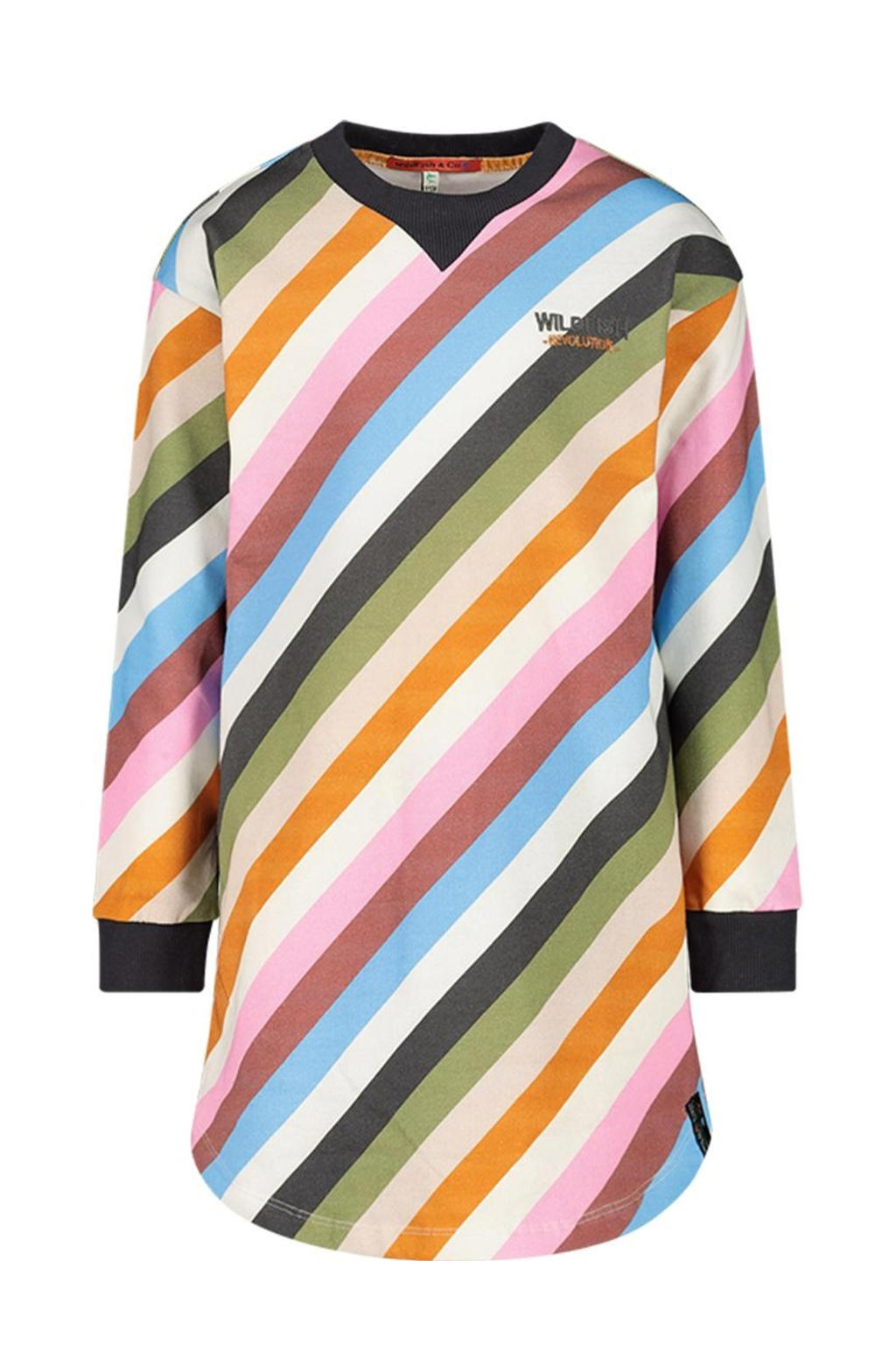 Desigual semi-transparante T-shirtjurk met glitters donkerblauw/blauw