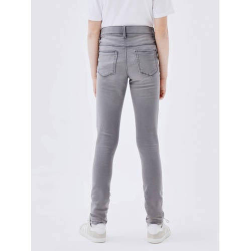 NAME IT skinny jeans NKFPOLLY light grey denim Grijs Meisjes Stretchdenim