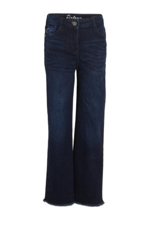 high waist wide leg jeans Missour raw blue denim