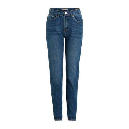 Levi's mom jeans all the feels Blauw Meisjes Stretchdenim Effen - 158