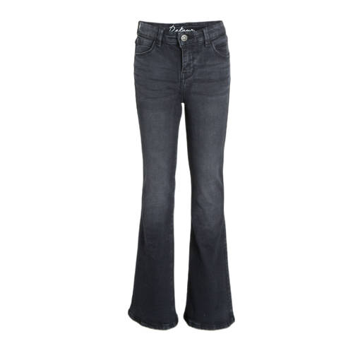 Retour Jeans flared jeans Midar black denim Zwart Meisjes Stretchdenim