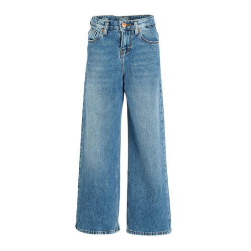 LTB wide leg jeans sofiane wash Blauw Meisjes Denim Effen - 128