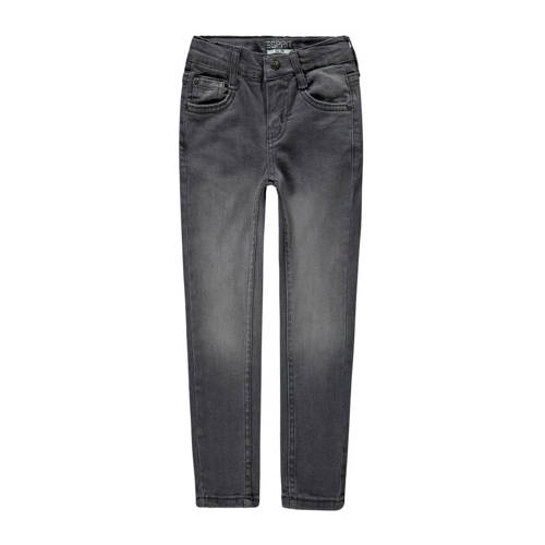 ESPRIT skinny jeans grey dark wash Grijs Jongens Stretchdenim Vintage - 104