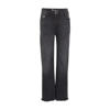 Retour Jeans high waist wide leg jeans Missour black denim
