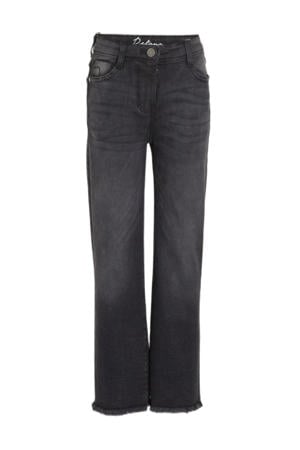 high waist wide leg jeans Missour black denim