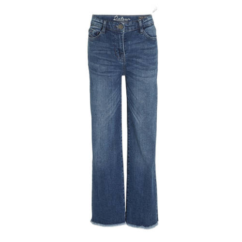 Retour Jeans high waist wide leg jeans Missour medium blue denim Blauw Meisjes Stretchdenim 