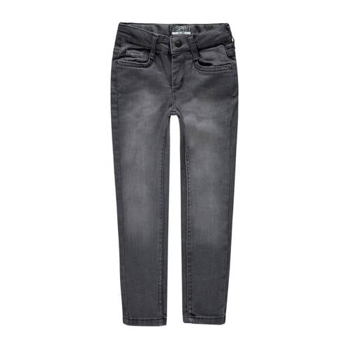 ESPRIT regular fit jeans grey dark wash Grijs Meisjes Stretchdenim Vintage - 104