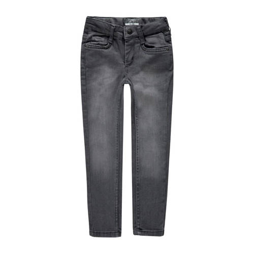 ESPRIT regular fit jeans grey dark wash Grijs Meisjes Stretchdenim Vintage