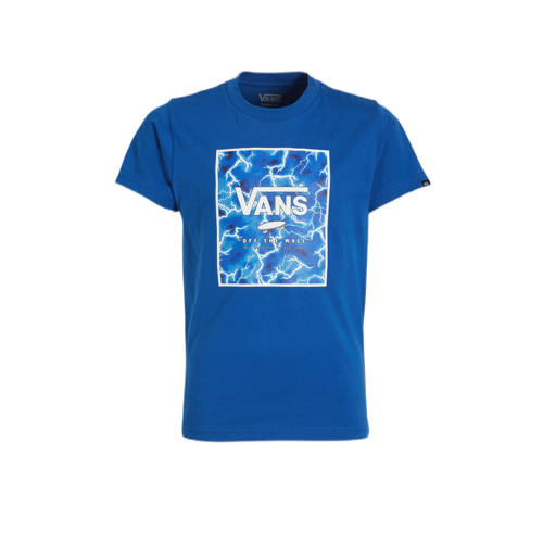 VANS T-shirt met printopdruk blauw Jongens Katoen Ronde hals Printopdruk - 92