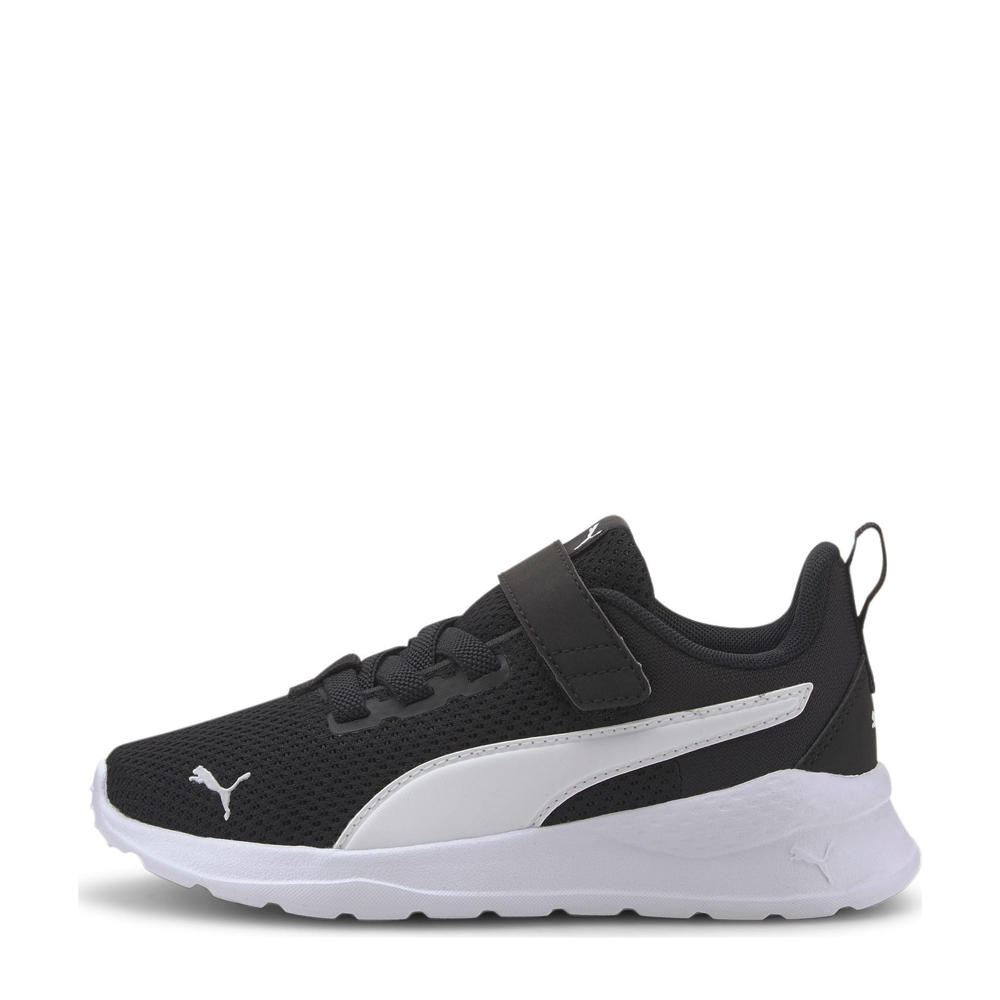 Zwart en witte jongens en meisjes Puma Anzarun Lite AC inf sneakers van mesh-imitatie suede/voering: mesh/voetbed: eva met veters