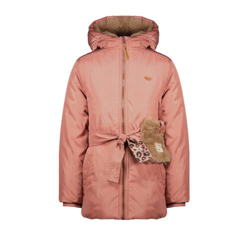 NONO jas oudroze Meisjes Polyamide Capuchon Effen