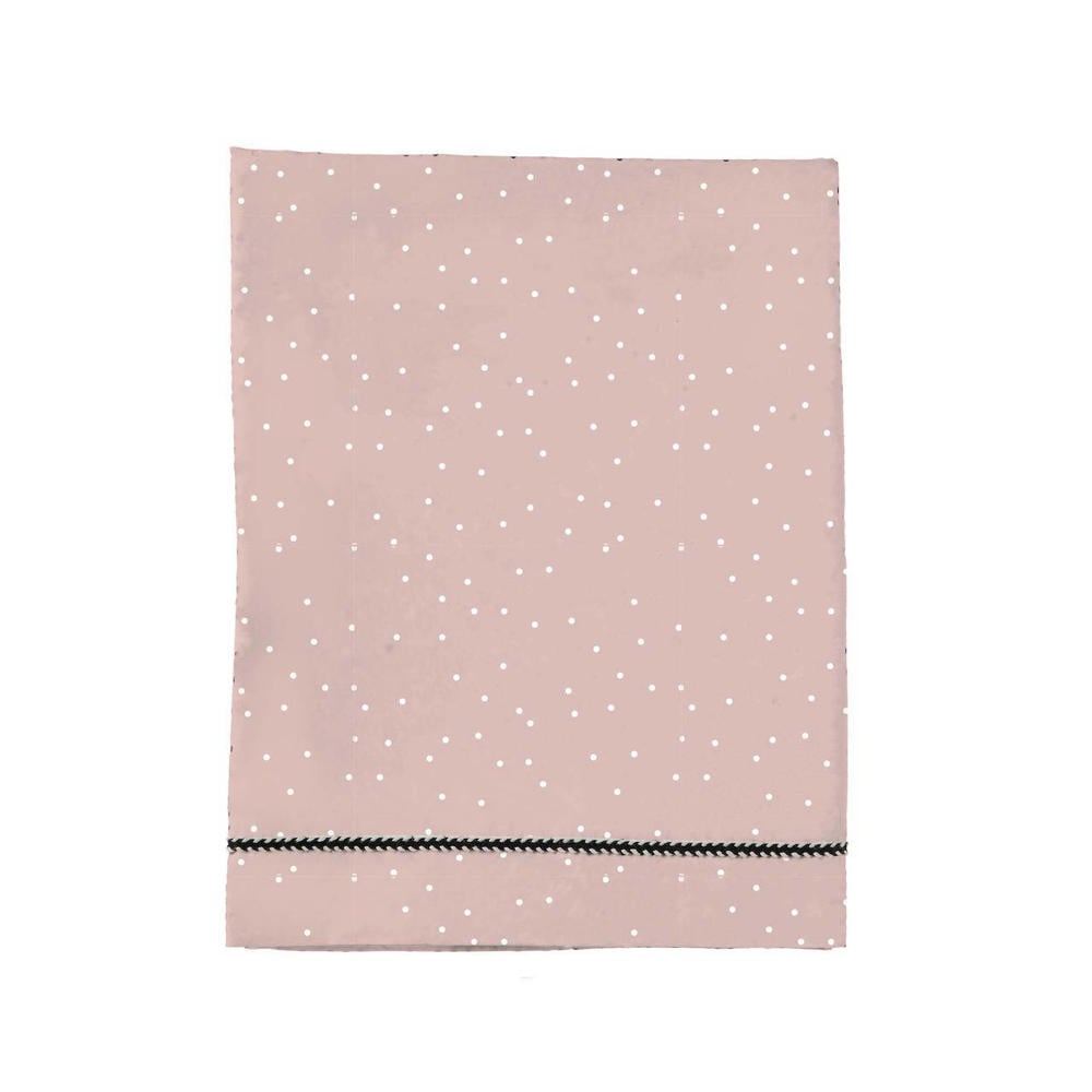 Mies & Co Adorable Dot baby wieglaken 80x100 cm roze/wit
