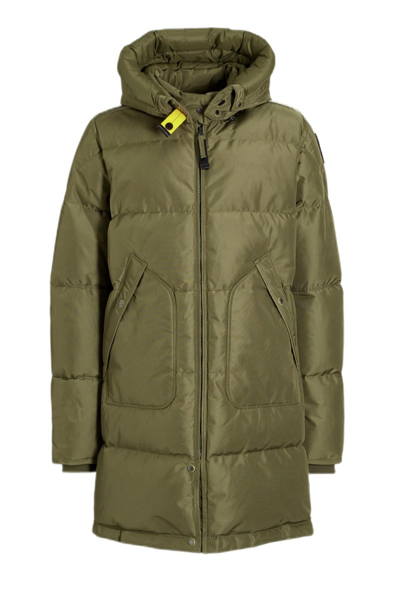 khujo Gewatteerde lange jas met labeldetail, model 'ARIBAY5' in steengrijs online kopen | P&C khujo Gewatteerde lange jas met labeldetail, model 'ARIBAY5' in steengrijs online kopen | P&C