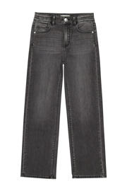 thumbnail: Grijze meisjes Raizzed high waist straight leg jeans van denim met rits- en knoopsluiting en effen