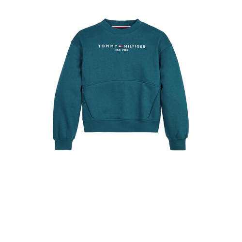 Tommy Hilfiger sweater met logo blauw Logo