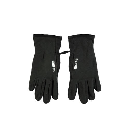 29FT fleece handschoenen zwart Jongens/Meisjes Polyester Effen