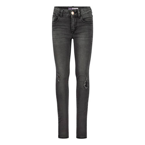 Raizzed skinny jeans black stone Zwart Meisjes Katoen 