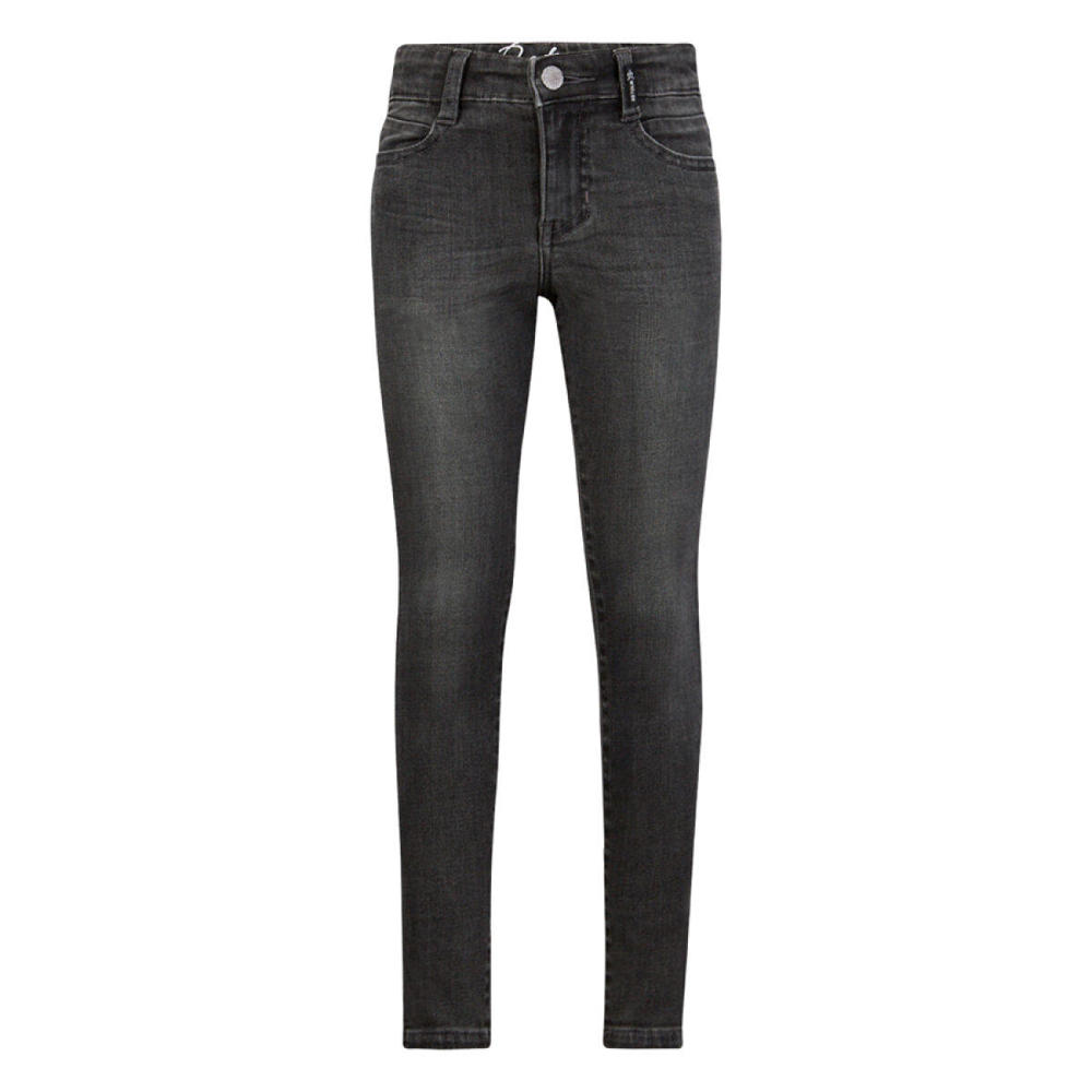 Grey denim meisjes Retour Jeans super skinny jeans van stretchdenim met regular waist en rits- en drukknoopsluiting