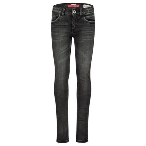 Vingino skinny jeans BERNICE dark grey vintage Grijs Meisjes Katoen Effen