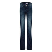 thumbnail: Dark blue denim meisjes Raizzed flared jeans van stretchdenim met regular waist, rits- en knoopsluiting en effen