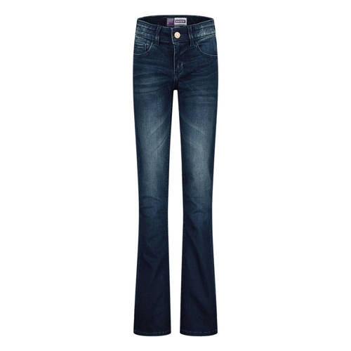 Raizzed flared jeans blauw Meisjes Stretchdenim Effen - 104
