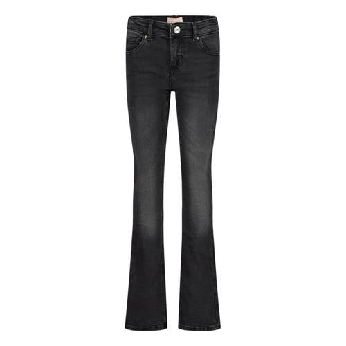 ONLY flared jeans KONHUSH washed black Zwart Meisjes Stretchdenim Effen