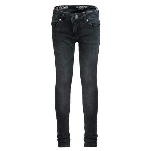 Blue Rebel super skinny jeans Jordan denim dark grey Grijs Meisjes Stretchdenim - 104