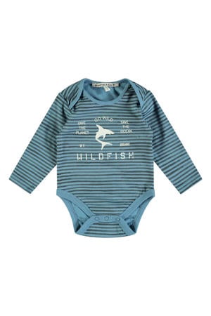 romper met printopdruk blauw