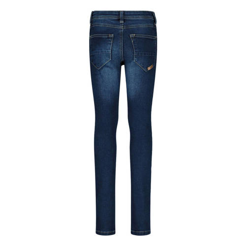 name it skinny jeans NKMPETE dakr blue denim Blauw Jongens Stretchdenim 80